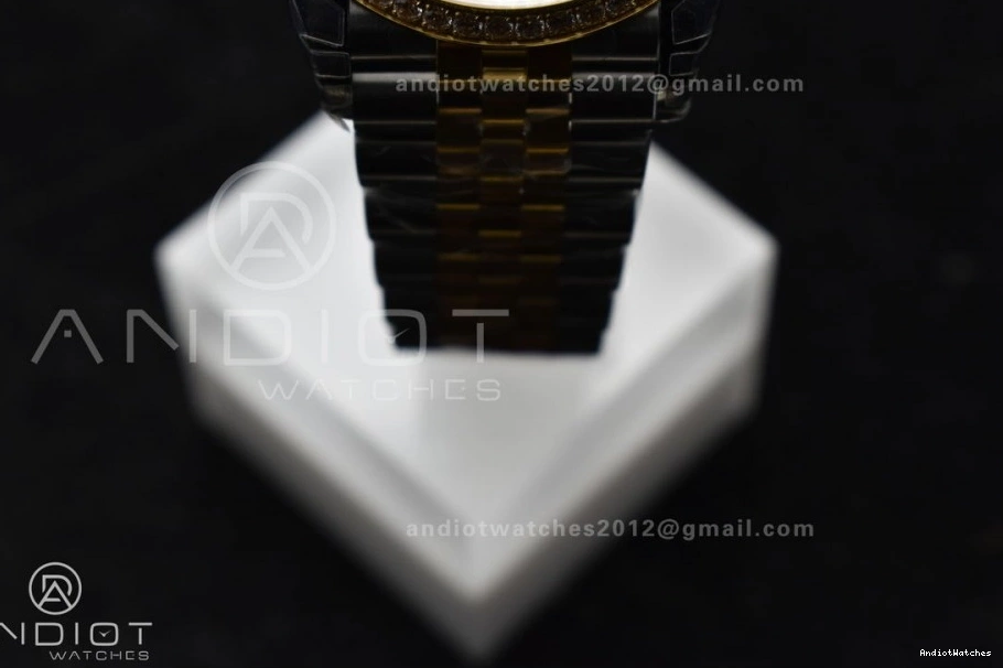 Dial Edition Bracelet YG Textured SS VS 126283rbr Steel 36 904L Jubilee Best 1:1 577 on Diamonds Comfortable DateJust VSF 0317